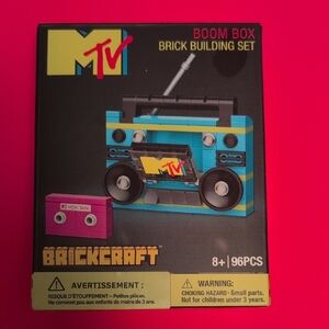 MTV Blue Brick Boombox Portable Audio Building Set